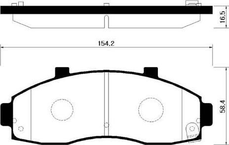 HSB Gold HP1013 - Brake Pad Set, disc brake autospares.lv