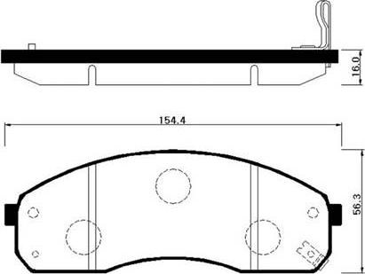 HSB Gold HP1012 - Brake Pad Set, disc brake autospares.lv