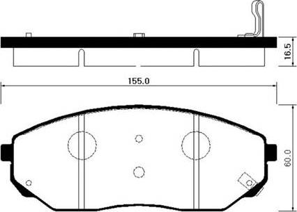 Yamato C10317JC - Brake Pad Set, disc brake autospares.lv