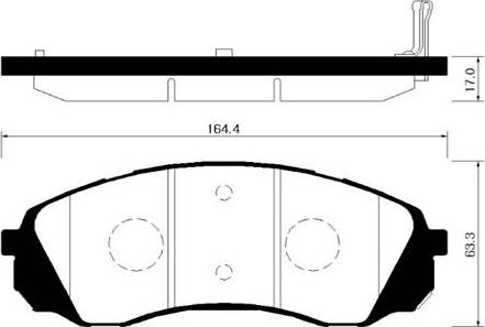 Triscan 801.0 - Brake Pad Set, disc brake autospares.lv