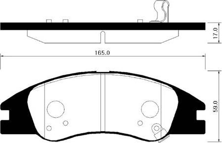 HSB Gold HP1031 - Brake Pad Set, disc brake autospares.lv