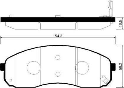 Pemebla JAPPA-K05AF - Brake Pad Set, disc brake autospares.lv