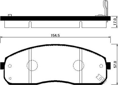 HSB Gold HP1023 - Brake Pad Set, disc brake autospares.lv