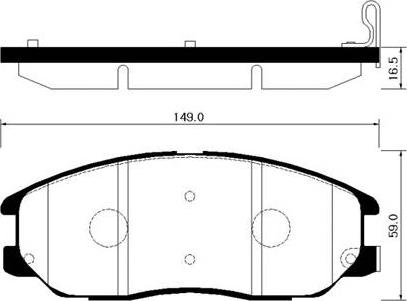 HSB Gold HP1027 - Brake Pad Set, disc brake autospares.lv