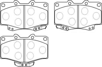 HSB Gold HP8494 - Brake Pad Set, disc brake autospares.lv