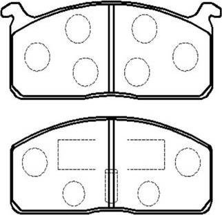 Japanparts JPA224AF - Brake Pad Set, disc brake autospares.lv