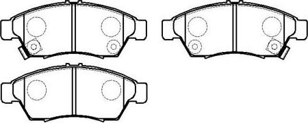 HSB Gold HP8442 - Brake Pad Set, disc brake autospares.lv