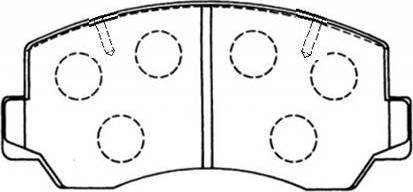 HSB Gold HP8455 - Brake Pad Set, disc brake autospares.lv