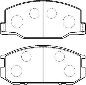 HSB Gold HP8466 - Brake Pad Set, disc brake autospares.lv