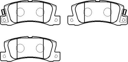 HSB Gold HP8467 - Brake Pad Set, disc brake autospares.lv