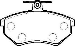 HSB Gold HP8419 - Brake Pad Set, disc brake autospares.lv