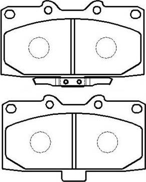 HSB Gold HP8425 - Brake Pad Set, disc brake autospares.lv