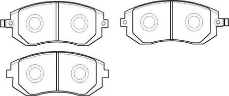 HSB Gold HP8422 - Brake Pad Set, disc brake autospares.lv