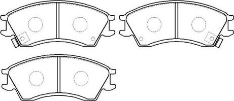 HSB Gold HP8427 - Brake Pad Set, disc brake autospares.lv