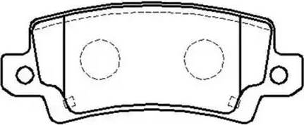 DJ Parts BP1250 - Brake Pad Set, disc brake autospares.lv