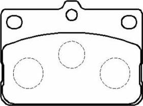 HSB Gold HP8473 - Brake Pad Set, disc brake autospares.lv