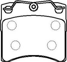 HSB Gold HP8546 - Brake Pad Set, disc brake autospares.lv