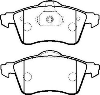 HSB Gold HP8540 - Brake Pad Set, disc brake autospares.lv