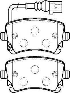 HSB Gold HP8543 - Brake Pad Set, disc brake autospares.lv