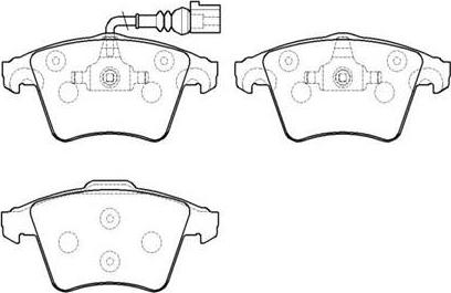 HSB Gold HP8542 - Brake Pad Set, disc brake autospares.lv