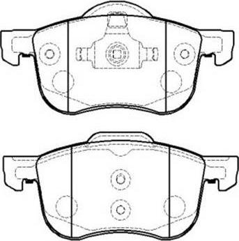 Triscan P0613300 - Brake Pad Set, disc brake autospares.lv