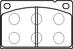 HSB Gold HP8551 - Brake Pad Set, disc brake autospares.lv