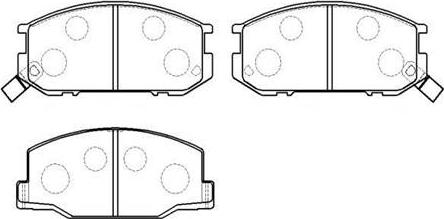 HSB Gold HP8501 - Brake Pad Set, disc brake autospares.lv