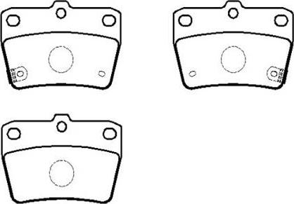 HSB Gold HP8508 - Brake Pad Set, disc brake autospares.lv