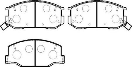 HSB Gold HP8507 - Brake Pad Set, disc brake autospares.lv