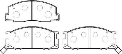 HSB Gold HP8519 - Brake Pad Set, disc brake autospares.lv