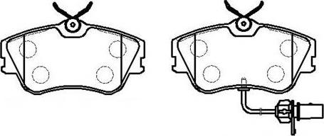 HSB Gold HP8527 - Brake Pad Set, disc brake autospares.lv