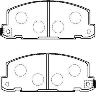 Necto FD6524A - Brake Pad Set, disc brake autospares.lv