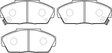 HSB Gold HP8169 - Brake Pad Set, disc brake autospares.lv