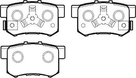 HSB Gold HP8163 - Brake Pad Set, disc brake autospares.lv