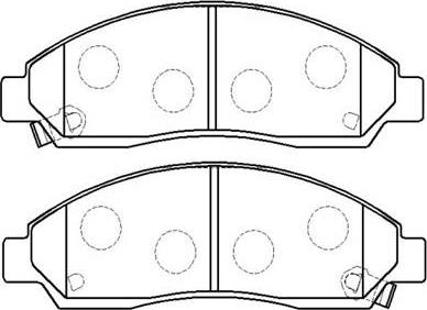 HSB Gold HP8184 - Brake Pad Set, disc brake autospares.lv