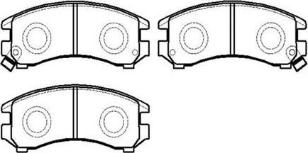 HSB Gold HP8353 - Brake Pad Set, disc brake autospares.lv