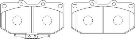 HSB Gold HP8360 - Brake Pad Set, disc brake autospares.lv