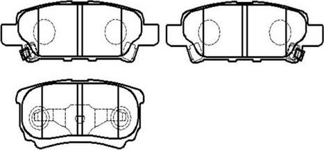 HSB Gold HP8302 - Brake Pad Set, disc brake autospares.lv