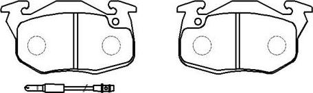 HSB Gold HP8385 - Brake Pad Set, disc brake autospares.lv