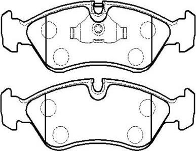 HSB Gold HP8381 - Brake Pad Set, disc brake autospares.lv