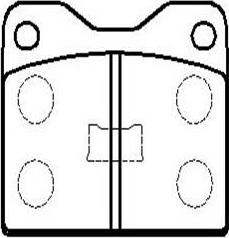 HSB Gold HP8388 - Brake Pad Set, disc brake autospares.lv