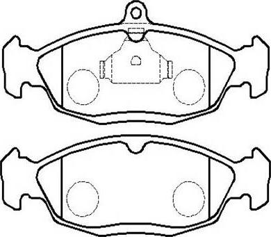 HSB Gold HP8375 - Brake Pad Set, disc brake autospares.lv