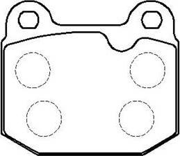 HSB Gold HP8378 - Brake Pad Set, disc brake autospares.lv