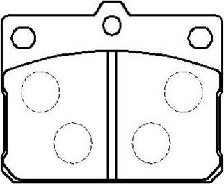 HSB Gold HP8294 - Brake Pad Set, disc brake autospares.lv