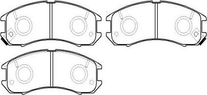 HSB Gold HP8240 - Brake Pad Set, disc brake autospares.lv