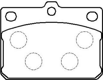 HSB Gold HP8242 - Brake Pad Set, disc brake autospares.lv