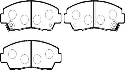 HSB Gold HP8251 - Brake Pad Set, disc brake autospares.lv