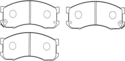 HSB Gold HP8261 - Brake Pad Set, disc brake autospares.lv