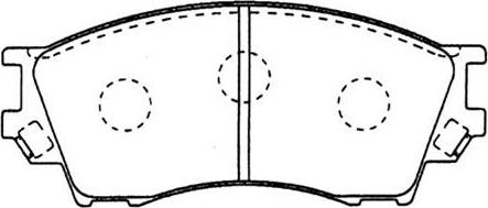 HSB Gold HP8280 - Brake Pad Set, disc brake autospares.lv