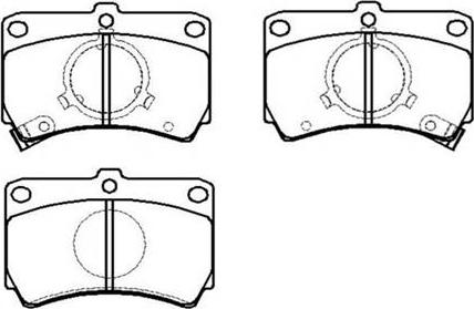 HSB Gold HP8230 - Brake Pad Set, disc brake autospares.lv